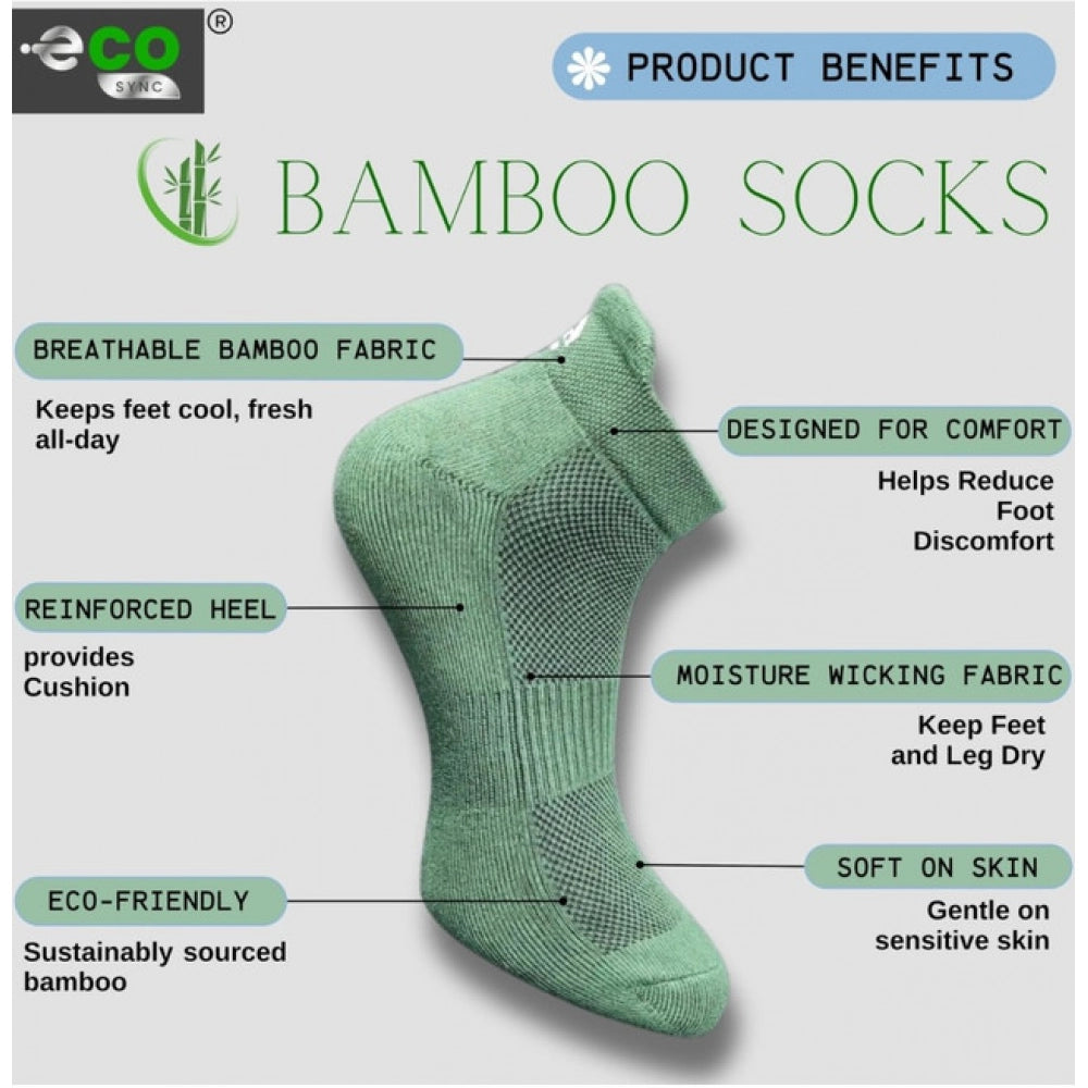 Multicolor unisex casual cotton printed ankle socks: olive, sky blue, navy blue, off white on display rack