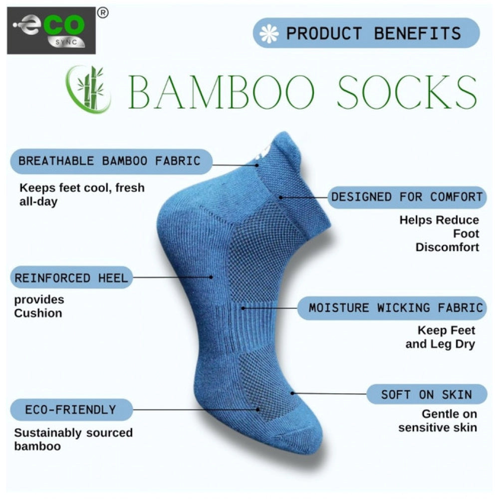 Multicolor unisex casual cotton printed ankle-length socks: navy blue, off white, black, dark grey set