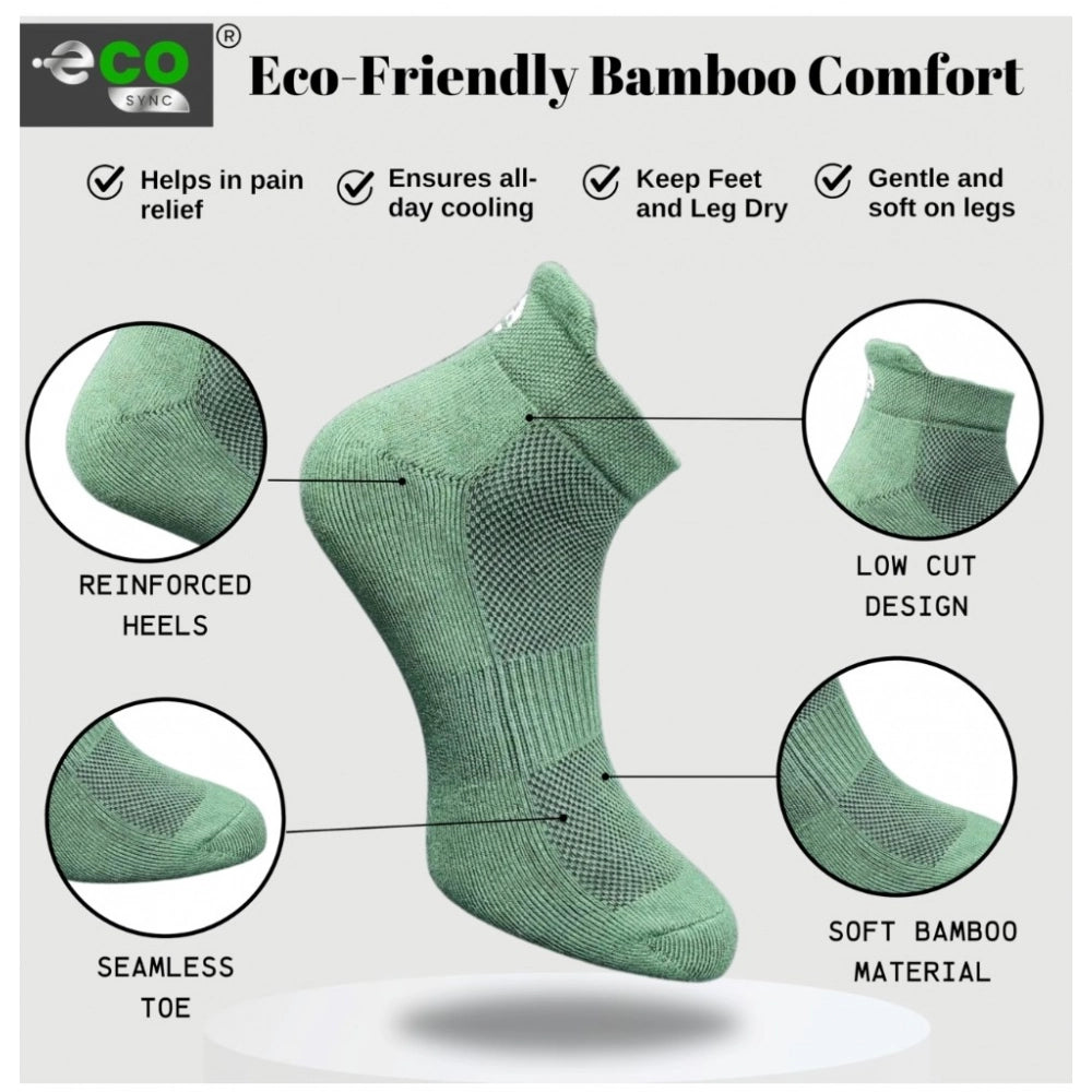 Multicolor unisex casual cotton printed ankle socks: Light grey, olive, dark grey