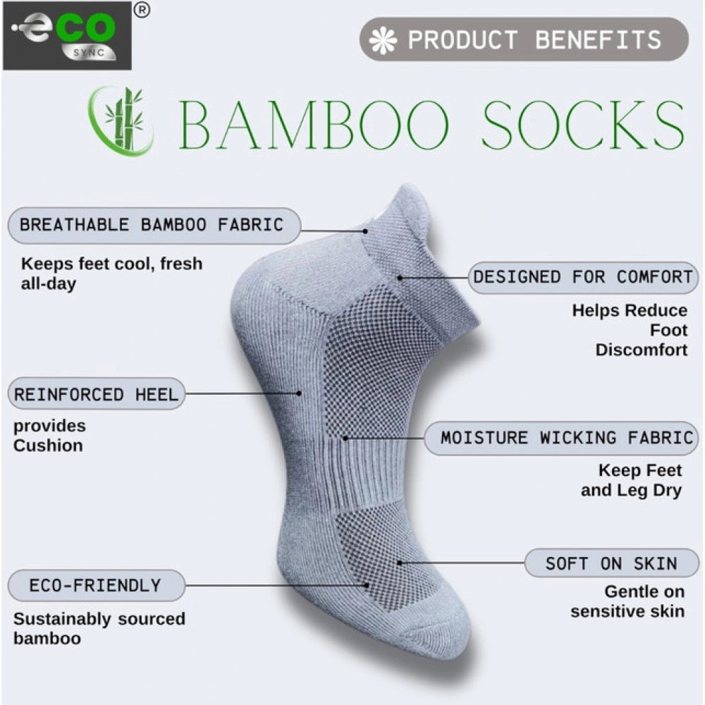 Multicolor unisex casual ankle-length cotton socks (Dark Grey, Sky Blue, Black) - varied colors, comfortable fit for all