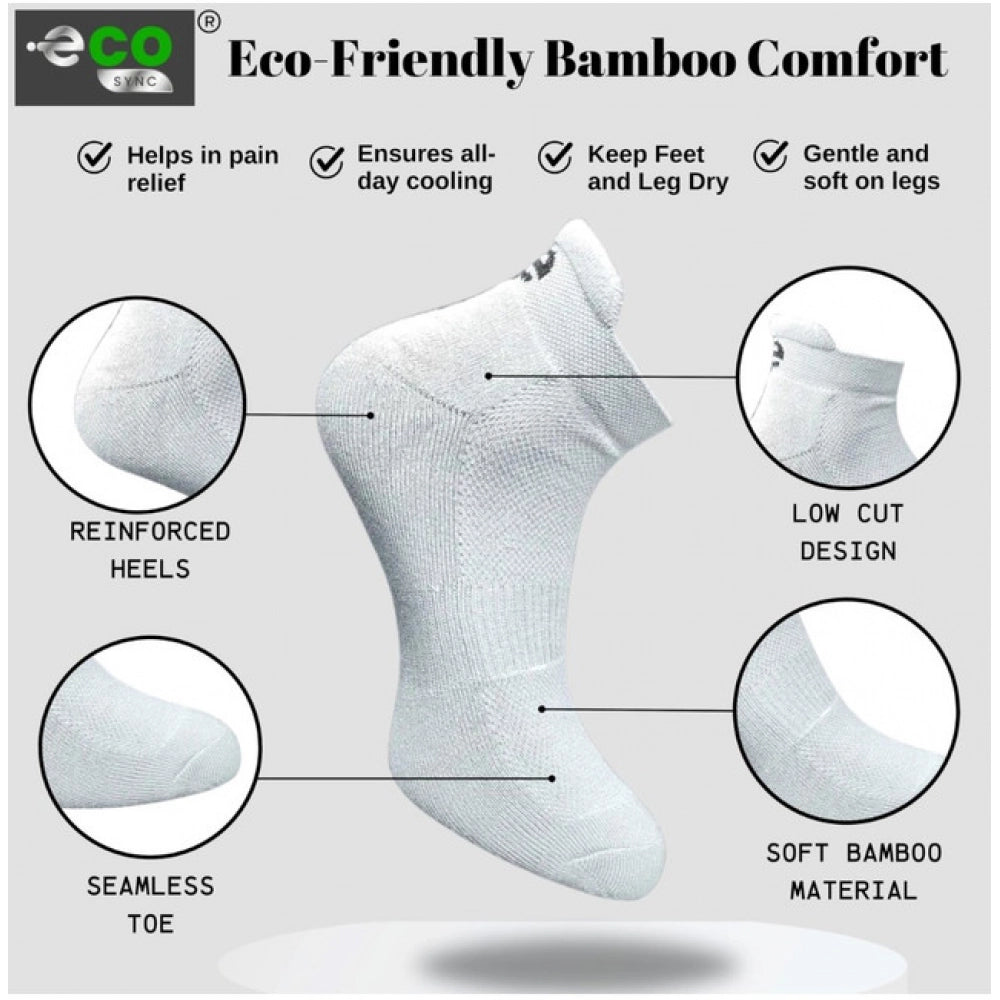 Multicolor unisex casual cotton ankle socks: Off white, light grey, light peach