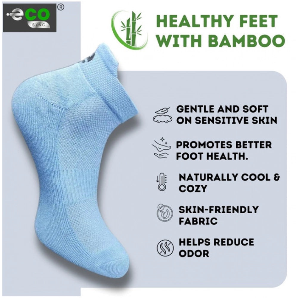Multicolor unisex casual cotton ankle socks, printed with various patterns - black, sky blue, olive, off white