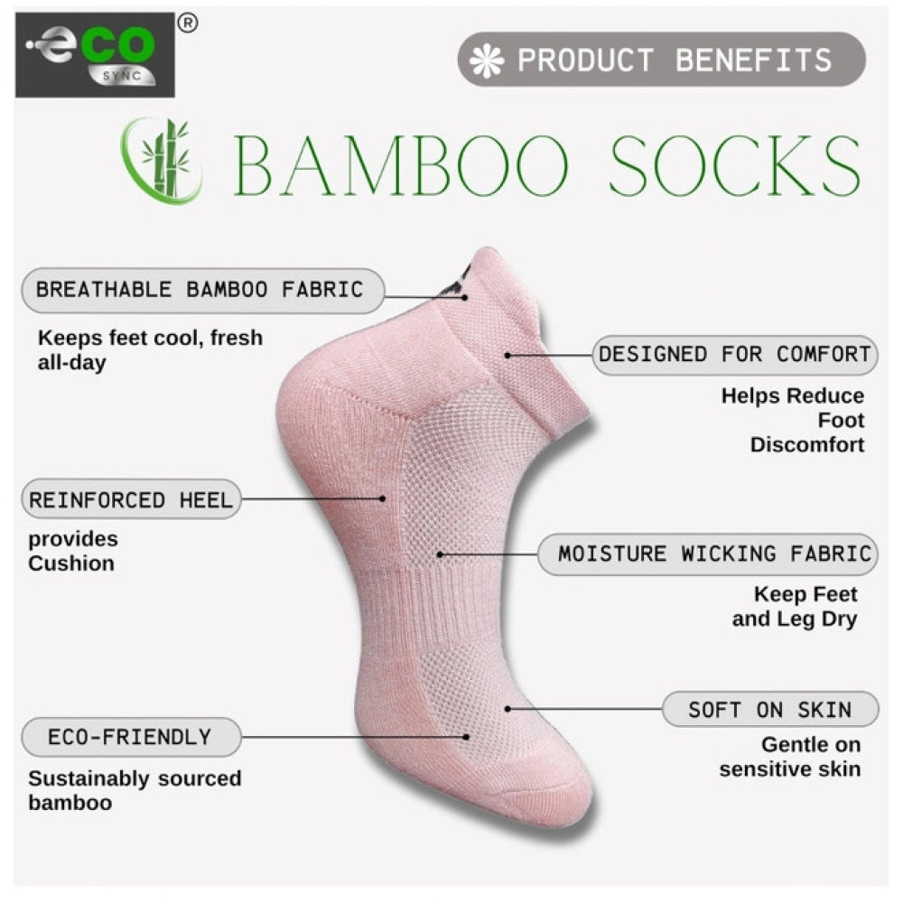 Multicolor unisex casual cotton printed ankle socks: Light peach, black, off white