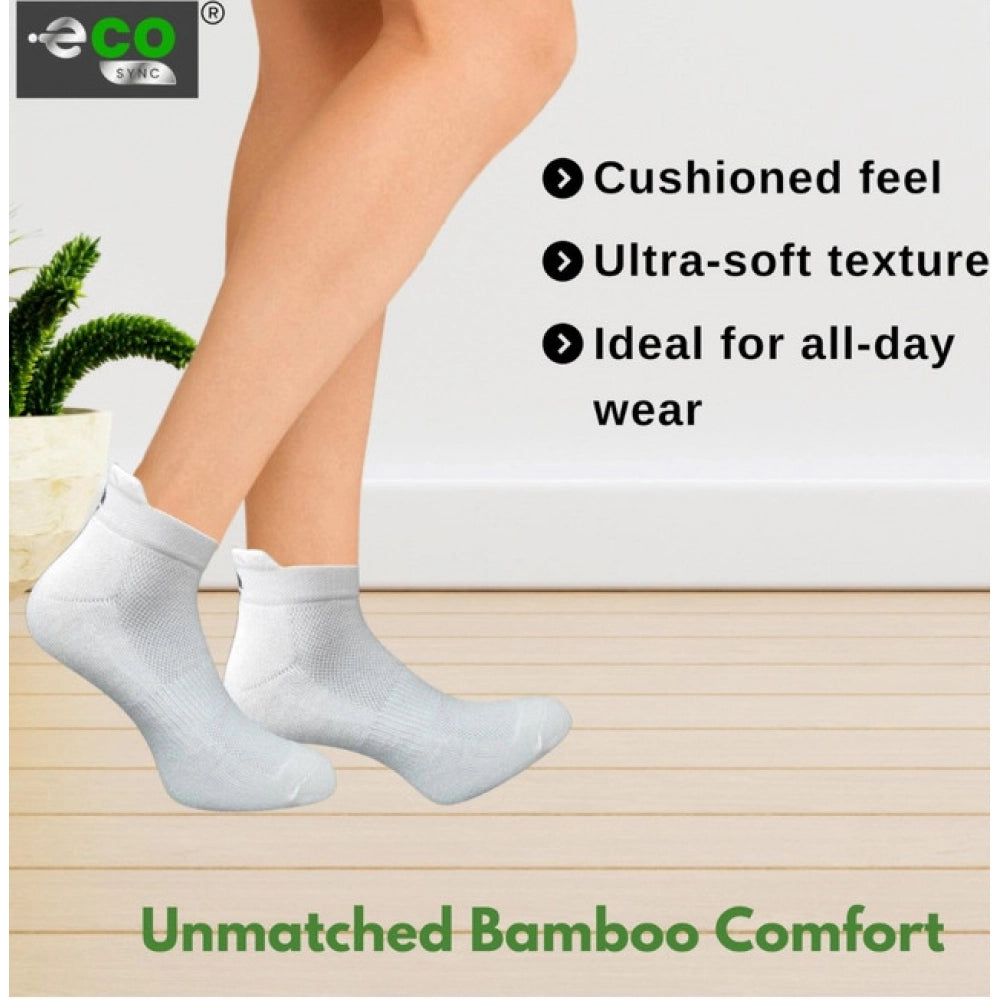 Multicolor unisex casual ankle length cotton socks with light peach, black, off white pattern for versatile style