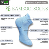 Multicolor unisex casual cotton ankle-length socks: Sky blue, navy blue, off white, light peach - versatile footwear for any casual outfit