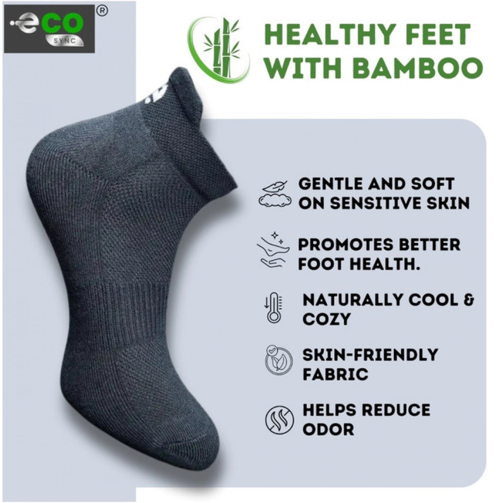 Multicolor unisex ankle-length printed cotton socks - set of 4 for casual wear