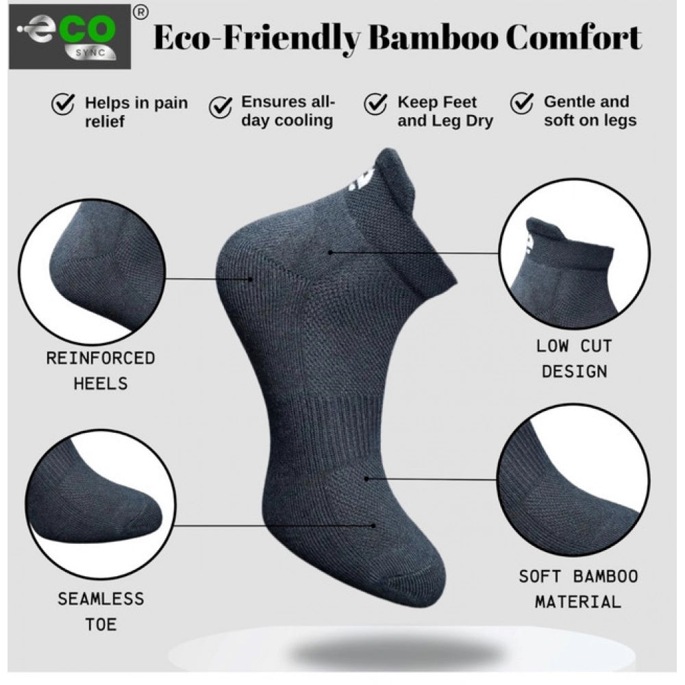 Multicolor unisex casual ankle-length cotton printed socks with black, off white patterns for versatile comfort