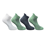 Multicolor unisex casual cotton printed ankle-length socks: off white, olive, black