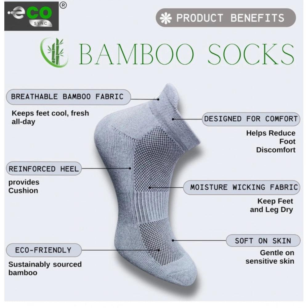 Multicolor unisex casual cotton printed ankle socks, set of 4 pairs in dark grey, light grey, off white