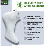 Multicolor unisex casual cotton ankle-length socks with varied shades of grey and off-white patterned design