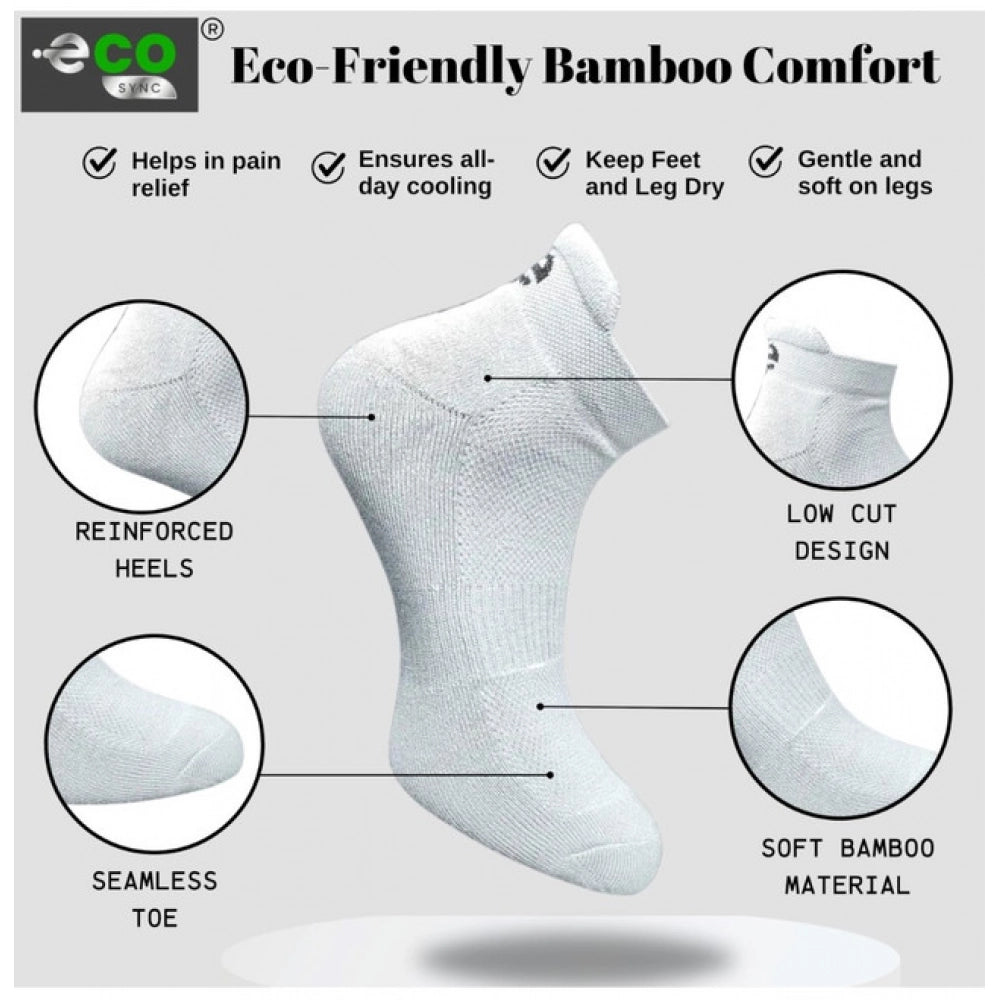 Multicolor unisex casual cotton printed ankle socks: light grey, olive, light peach, set of 4