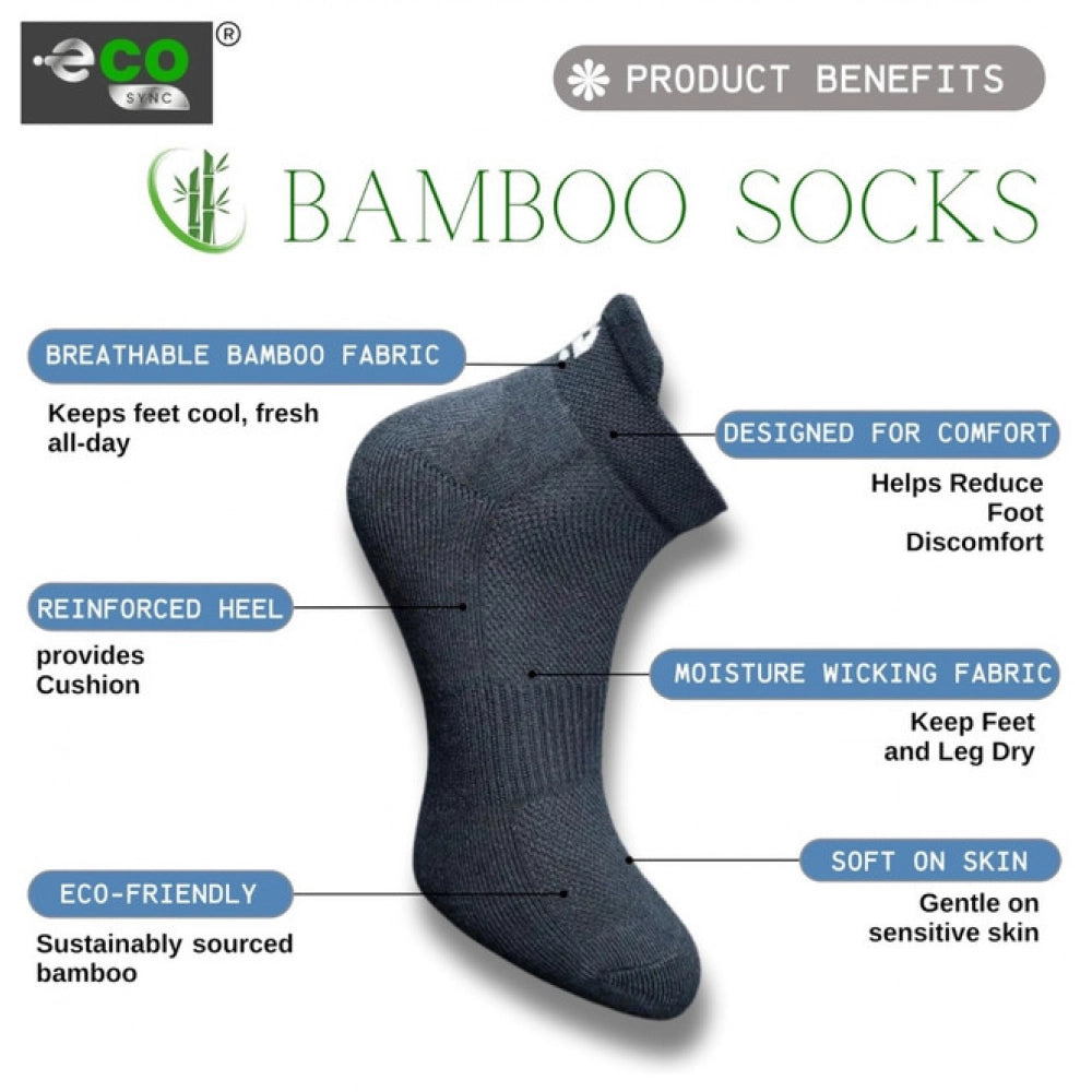 Multicolor unisex casual cotton printed ankle socks: black, olive, olive, sky blue (actual colors may vary)