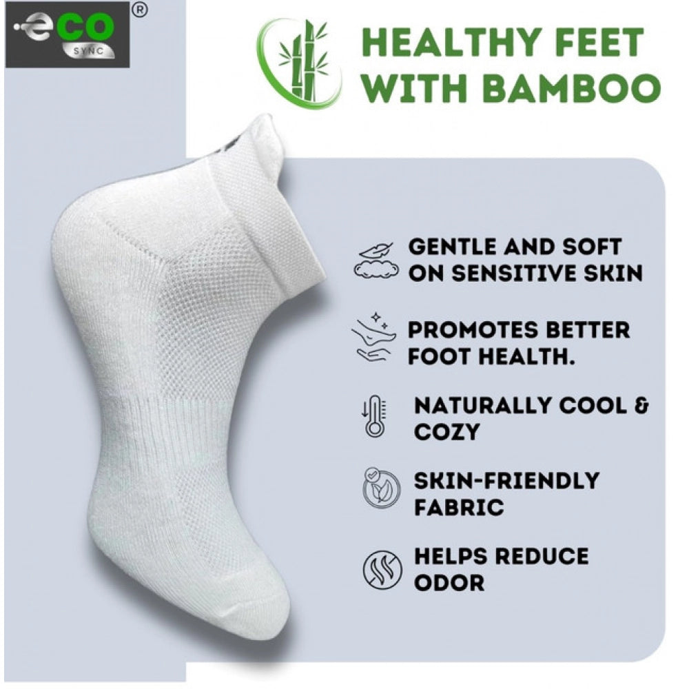 Multicolor unisex casual cotton printed ankle length socks (black, off white, light grey, light peach) for everyday wear