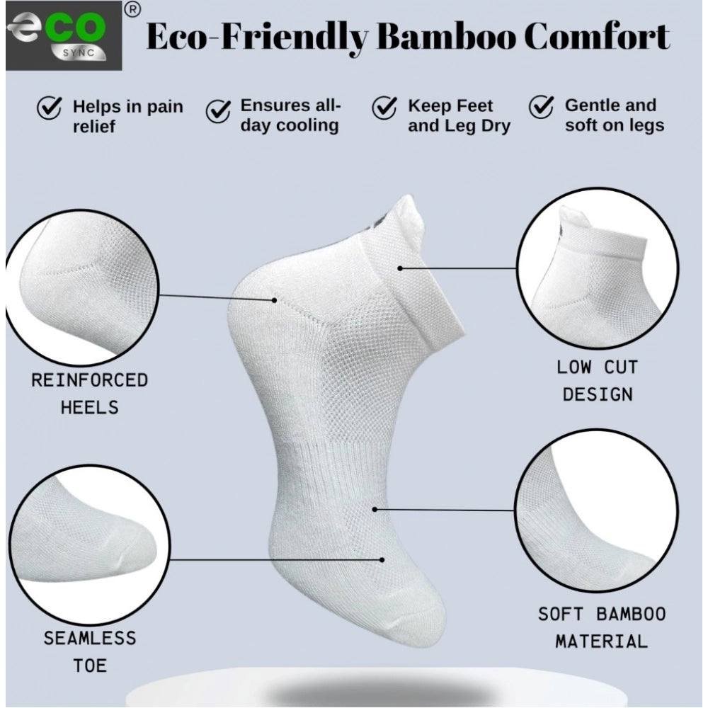 Multicolor unisex casual cotton printed ankle-length socks (Olive, Off White) - versatile footwear for everyday wear