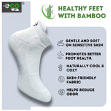 Multicolor unisex casual cotton printed ankle length socks: Sky blue, light grey, dark grey, navy blue