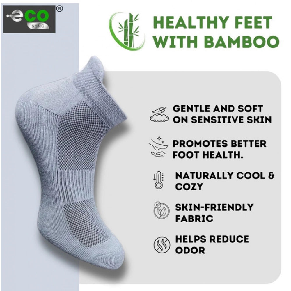 Multicolor unisex casual cotton printed ankle socks: navy blue, dark grey (4 pair)