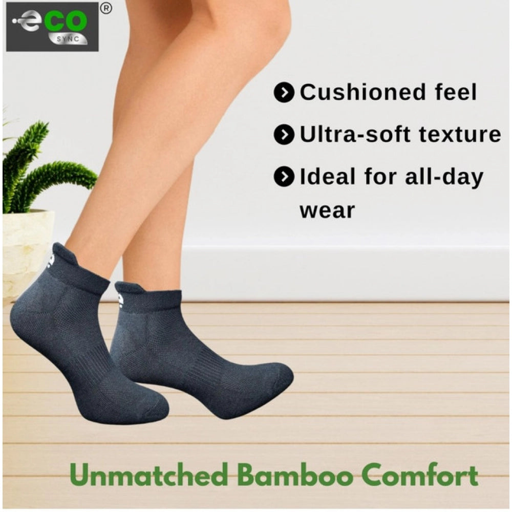 Multicolor unisex casual cotton socks, olive, light grey, sky blue, black - ankle length printed design