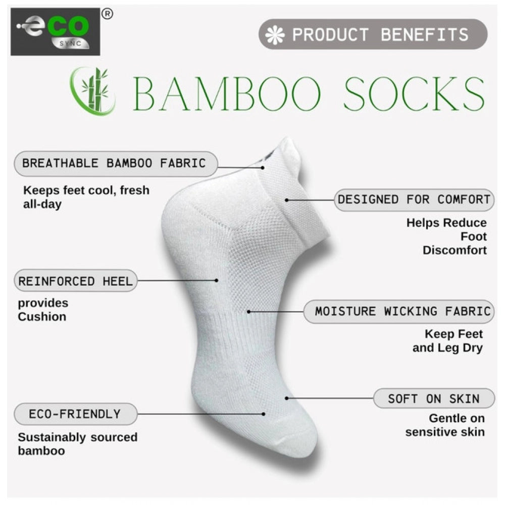 Multicolor unisex casual cotton printed ankle length socks, off white, olive, dark grey set