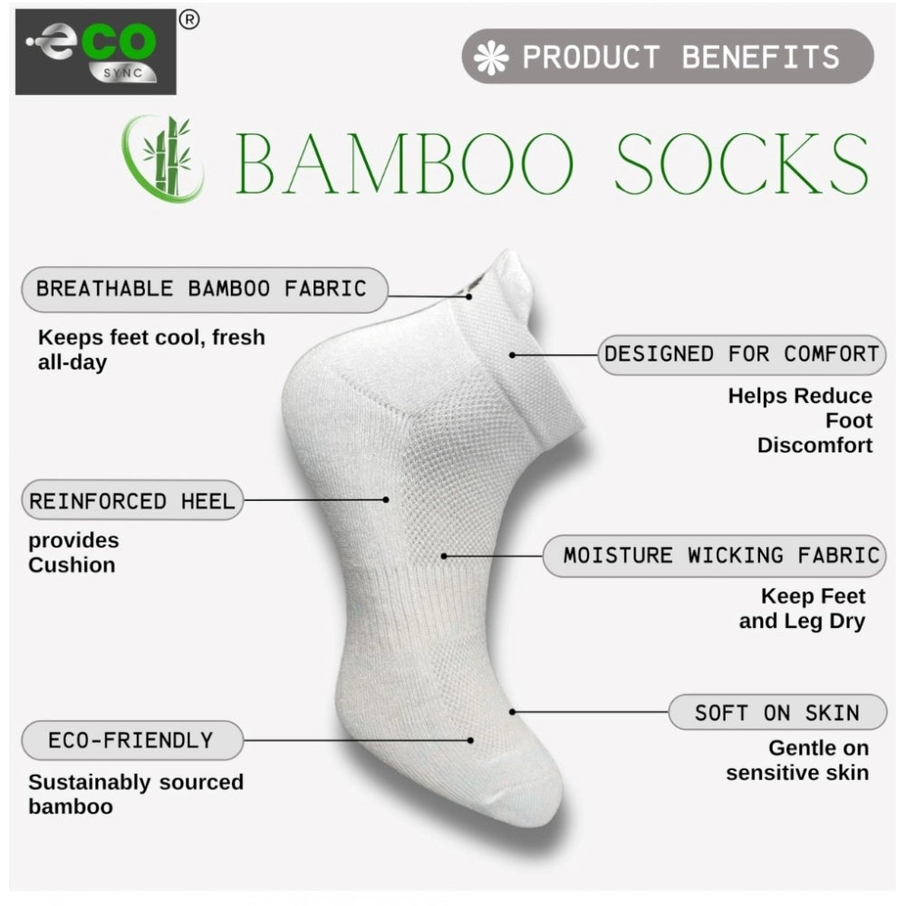 Multicolor unisex casual cotton printed ankle length socks: Off white, olive, black, black