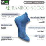 Multicolor unisex casual cotton printed ankle socks - navy blue, dark grey, light grey (size var)