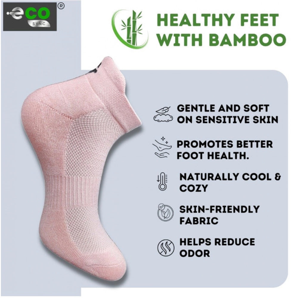 Multicolor unisex casual cotton ankle socks: dark grey, light peach, light grey, black