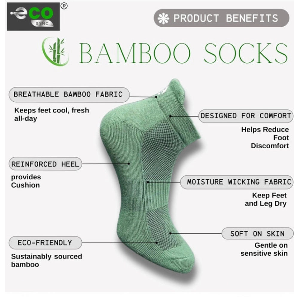 Multicolor unisex casual cotton printed ankle socks, featuring olive, off white, black designs