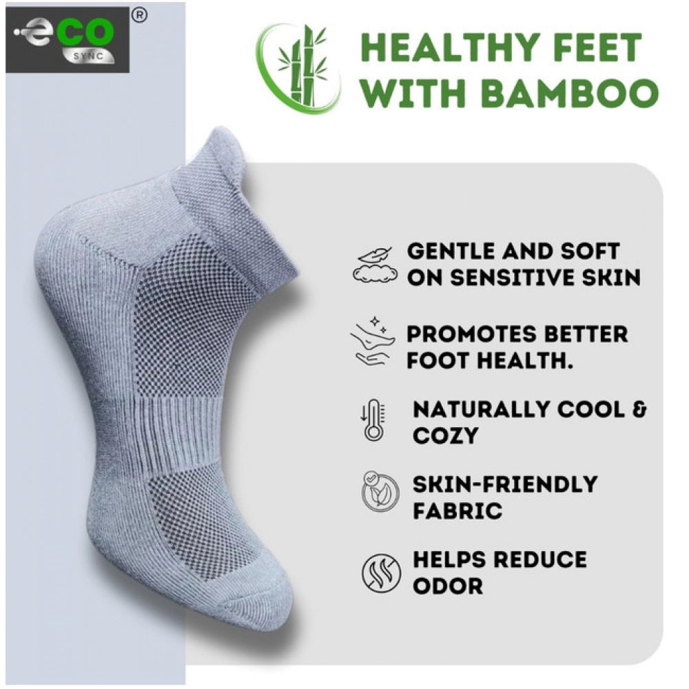 Multicolor unisex casual cotton printed ankle socks: Off white, dark grey, navy blue