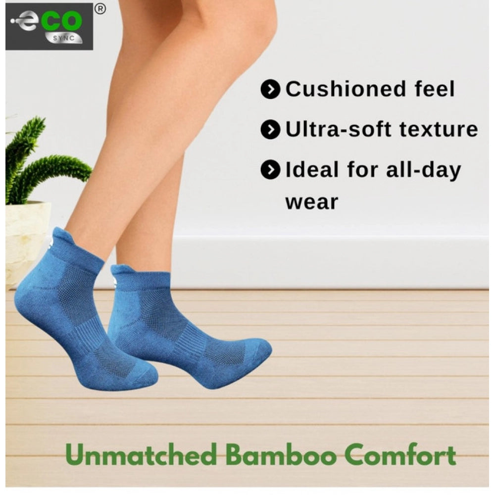 Multicolor unisex casual cotton printed ankle length socks: off white, dark grey, navy blue