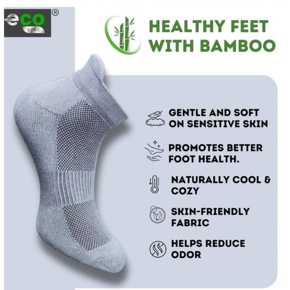 Multicolor unisex casual cotton ankle socks: off white, dark grey, sky blue, black