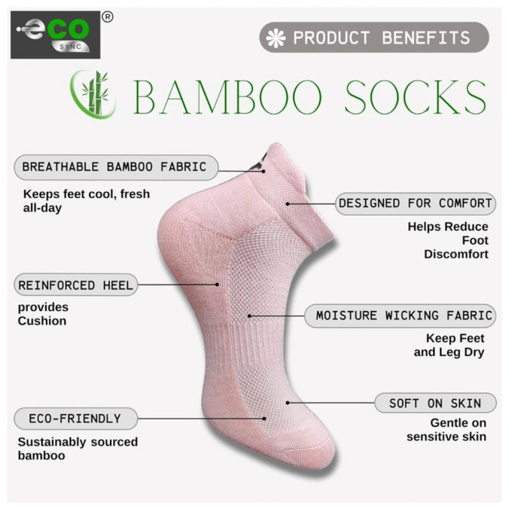 Multicolor unisex casual cotton printed ankle socks: Light peach, navy blue, black, off white