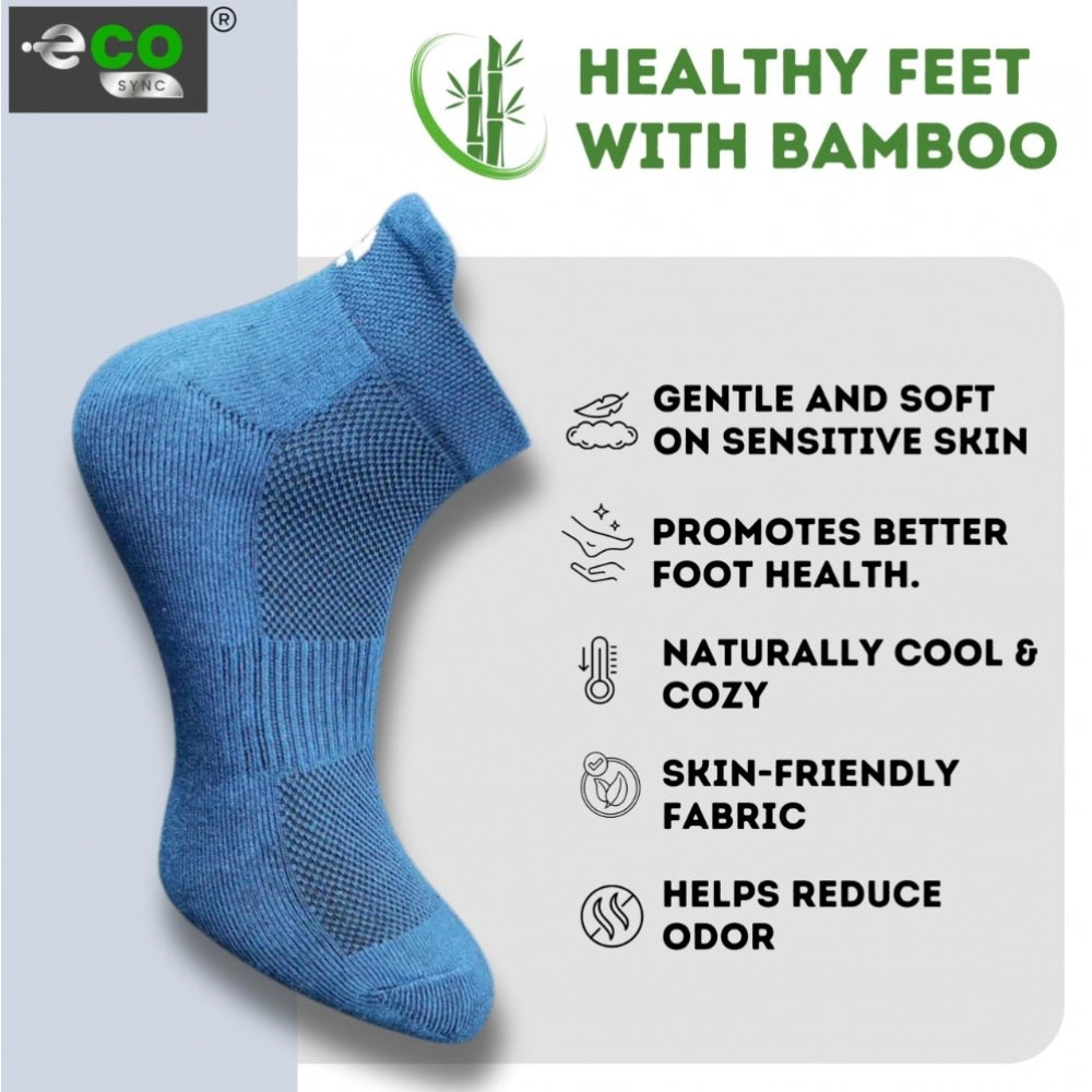 Multicolor unisex casual cotton printed ankle socks: Light Grey, Navy Blue