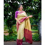 Light-green soft lichi silk printed saree with unstitched blouse, elegant Indian attire for women