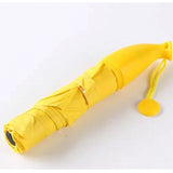 Banana Umbrella – Compact Foldable Umbrella with Banana-Shaped Case (Color: Assorted )