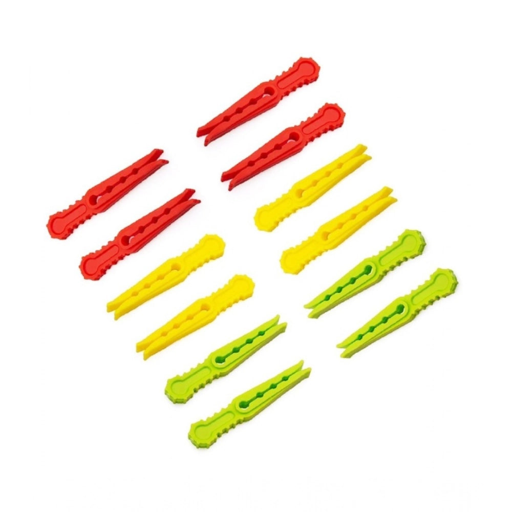 Pack of 4_Cloth Hanger Clips 36Pcs set – Multi-Purpose Clothes Pegs (Color: Assorted )