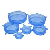 Pack Of 2_Silicone Lids – Reusable Stretchable Covers for Bowls And Containers (Color: Assorted )