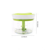 2-in-1 Manual Smart Chopper – Handy Vegetable And Fruit Processor (Color: Assorted )