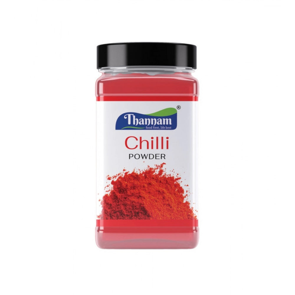 Thannam Red Chilly Powder (200GM) - Vegetarian masala chili powder, pack of 2, natural ingredients, varied color & flavor