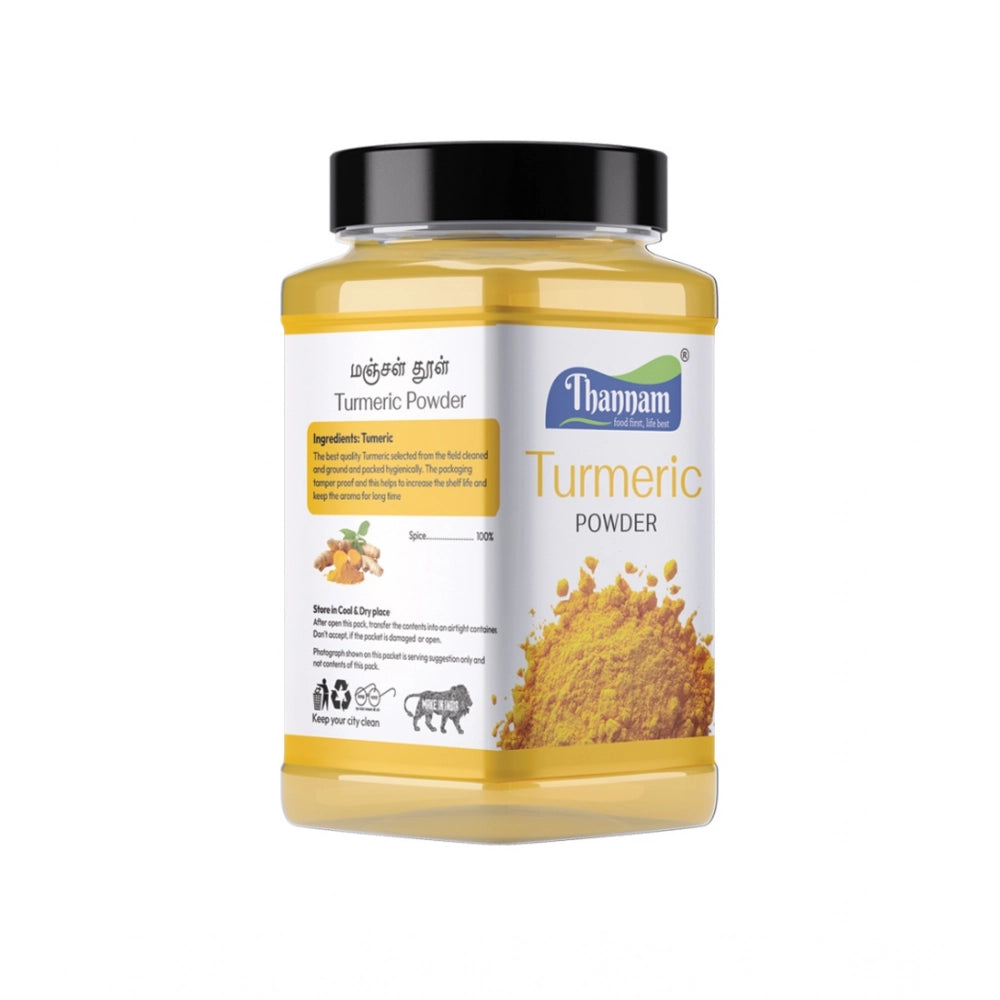 Thannam Turmeric Powder Pack of 3 (200GM), vegetarian masala blend with ground and toasted spices, natural color variation due to seasonal changes