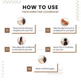 Unisex protein hard water conditioner (350ml) - restores softness, shine, and strength to dry hair