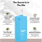 Unisex protein anti-dandruff shampoo (350 ML) - Strengthening formula for all hair types, restores softness and shine on shower shelf