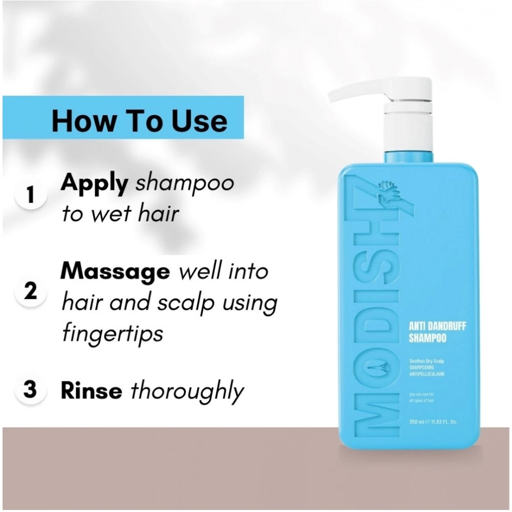 Unisex protein anti-dandruff shampoo (350ml), helps restore softness, shine, and strength to dry hair