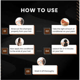 Unisex protein anti-dandruff conditioner (350ml) restores softness, shine, and strength to all hair types