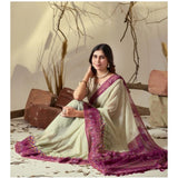 Women's Georgette Printed Saree With Unstitched Blouse 5.5Mtr (Light_Green)