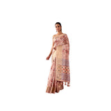 Women's Faux_Banarasi_Silk Woven Saree With Unstitched Blouse 5.5Mtr (Light_Mauve)