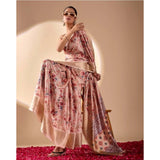 Women's Faux_Banarasi_Silk Woven Saree With Unstitched Blouse 5.5Mtr (Light_Mauve)