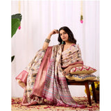 Women's Faux_Banarasi_Silk Woven Saree With Unstitched Blouse 5.5Mtr (Beige)