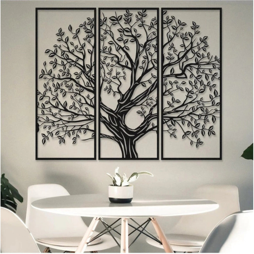 Black wooden Tree of Life wall decor - Sylvan Serenity Small model, ideal for home living areas