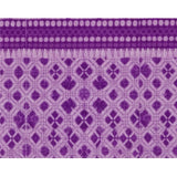 Fleece Geometric Double Polar Warm Bedsheet with 2 Pillow Cover (Purple)