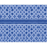 Fleece Geometric Double Polar Warm Bedsheet with 2 Pillow Cover (Blue)