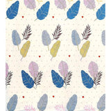 Cotton Blend Floral Printed Double Bedsheet with 2 Pillow Covers (Off -White)